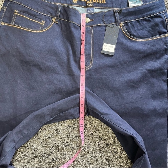 Blue Faith Dark Wash Indigo Stretch Jeans Plus Size 24 / 20W - Picture 10 of 10